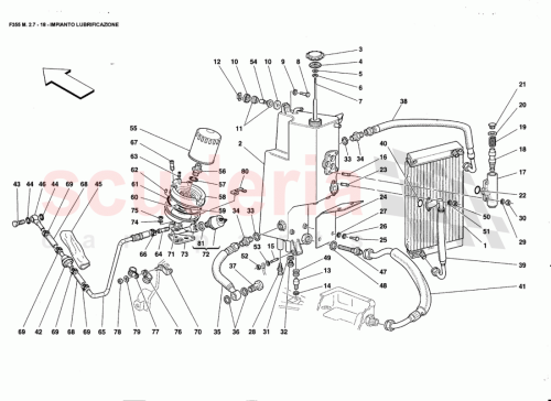 Part Diagram for Ferrari 161065