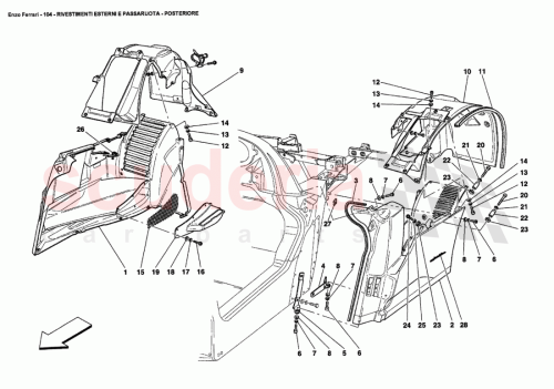 Part Diagram for Ferrari 66925700