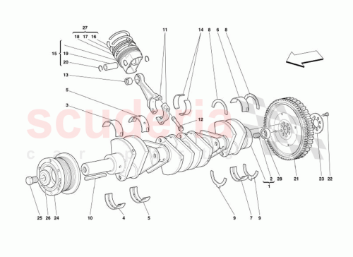 Part Diagram for Ferrari 164112