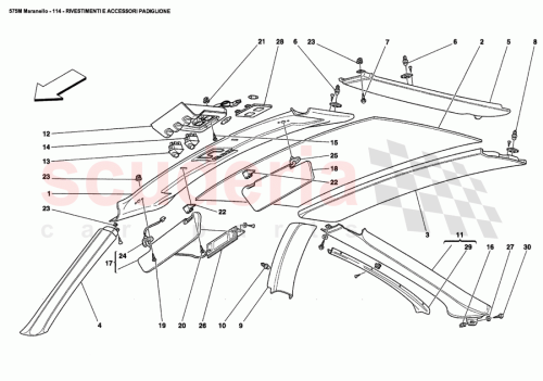 Part Diagram for Ferrari 65196000