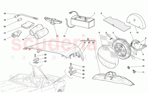 Part Diagram for Ferrari 66381500