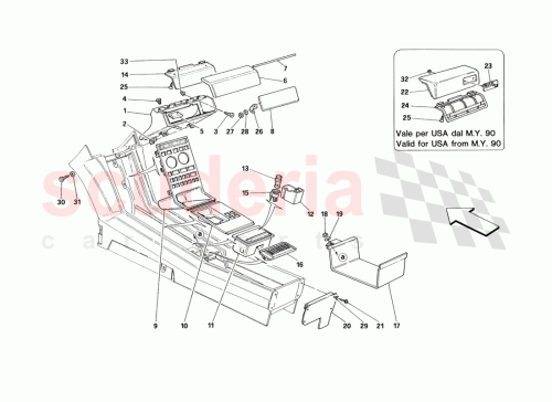 Part Diagram for Ferrari 633398