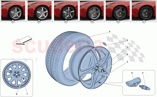 Part Diagram for Ferrari 280506