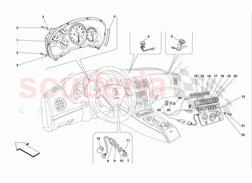 Part Diagram for Ferrari 180734