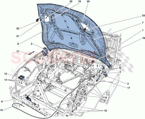 Part Diagram for Ferrari 81923100