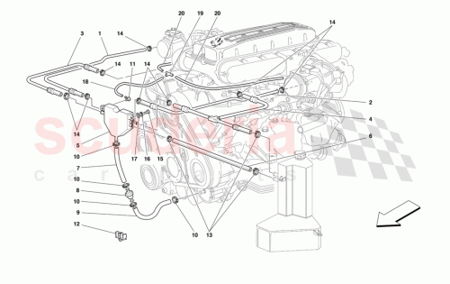 Part Diagram for Ferrari 164548