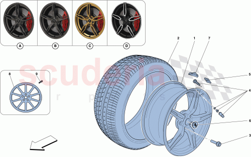 Part Diagram for Ferrari 310800