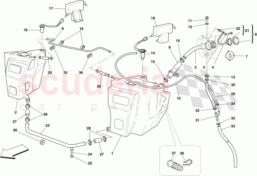 Part Diagram for Ferrari 177553