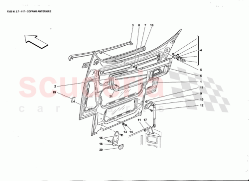 Part Diagram for Ferrari 64305200