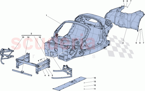 Part Diagram for Ferrari 308675