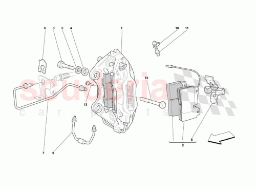 Part Diagram for Ferrari 172348