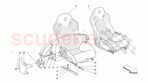 Part Diagram for Ferrari 64171300