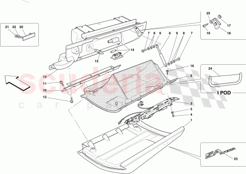 Part Diagram for Ferrari 14496105