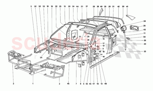 Part Diagram for Ferrari 61487500