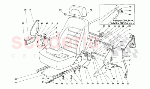 Part Diagram for Ferrari 64602100