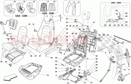 Part Diagram for Ferrari 68990300