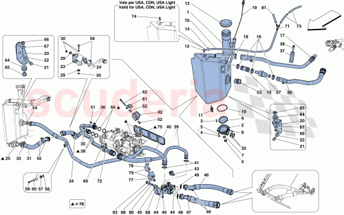Part Diagram for Ferrari 315540