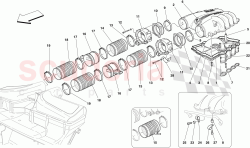Part Diagram for Ferrari 320599