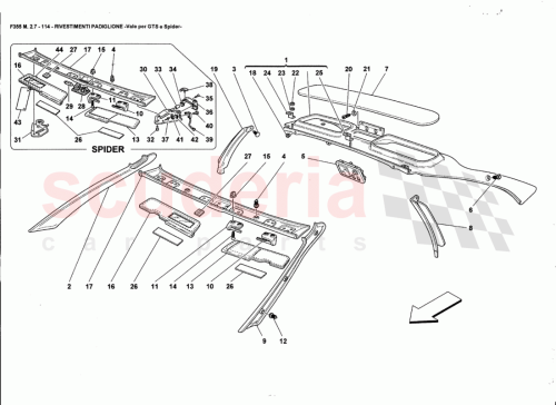 Part Diagram for Ferrari 64625600