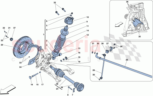Part Diagram for Ferrari 301126