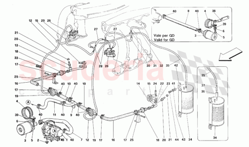 Part Diagram for Ferrari 126341