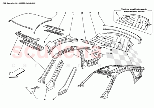 Part Diagram for Ferrari 66284200