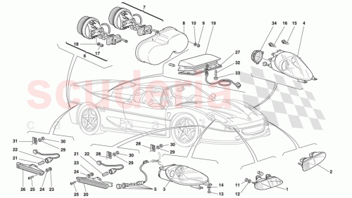 Part Diagram for Ferrari 170654