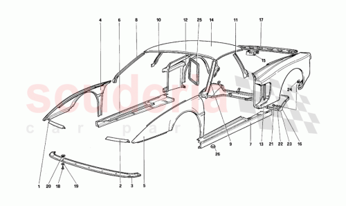 Part Diagram for Ferrari 14507087