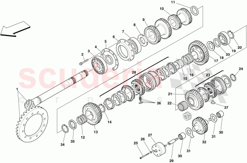 Part Diagram for Ferrari 198620