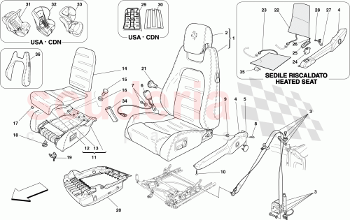 Part Diagram for Ferrari 69578400