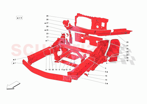 Part Diagram for Ferrari 985966764