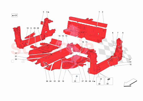 Part Diagram for Ferrari 16297934