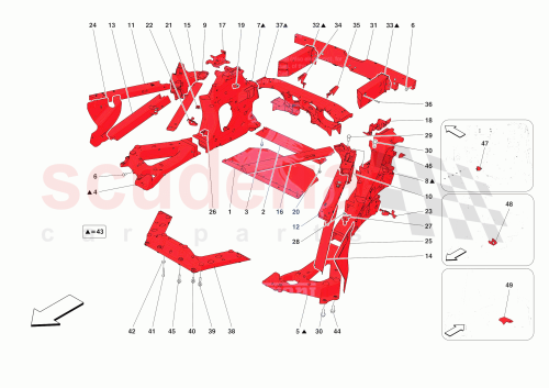 Part Diagram for Ferrari 811998