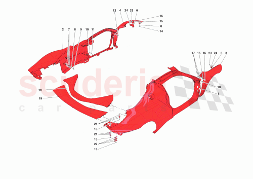 Part Diagram for Ferrari 918050
