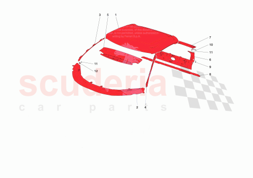 Part Diagram for Ferrari 871220