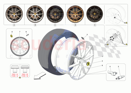 Part Diagram for Ferrari 70005124