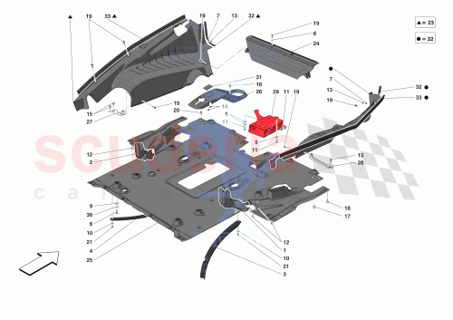 Part Diagram for Ferrari 13290024