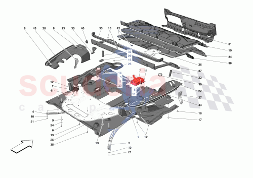 Part Diagram for Ferrari 815004