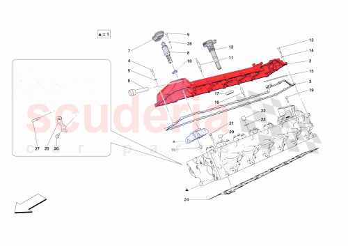 Part Diagram for Ferrari 950246