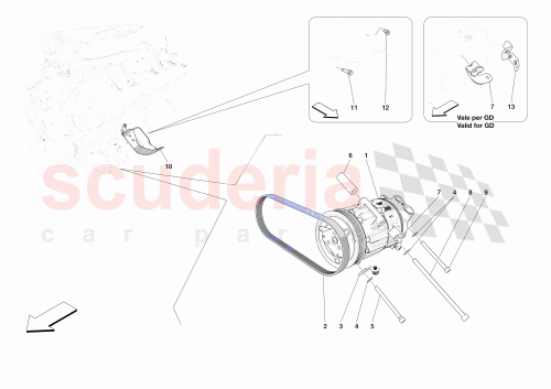 Part Diagram for Ferrari 951368