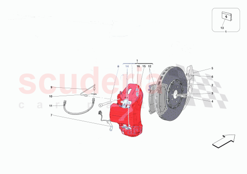 Part Diagram for Ferrari 830054