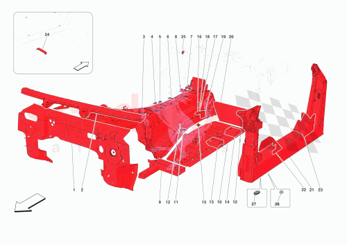 Part Diagram for Ferrari 252821