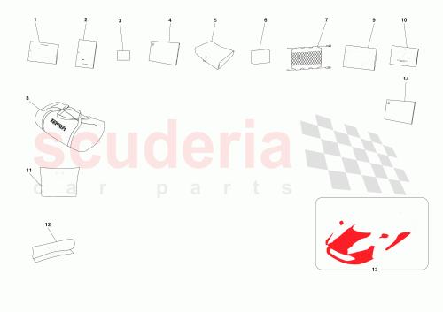 Part Diagram for Ferrari 000744980