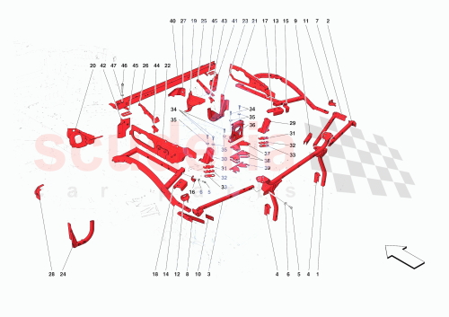 Part Diagram for Ferrari 917932