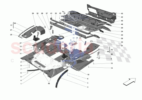 Part Diagram for Ferrari 965227