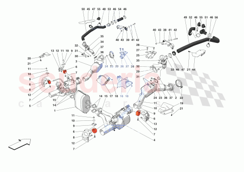 Part Diagram for Ferrari 952057