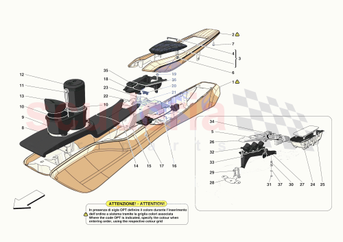 Part Diagram for Ferrari 70007445