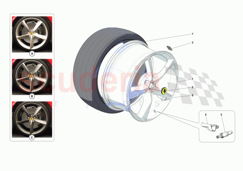 Part Diagram for Ferrari 877240
