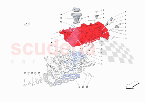 Part Diagram for Ferrari 951373