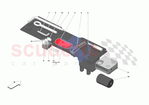 Part Diagram for Ferrari 14534279